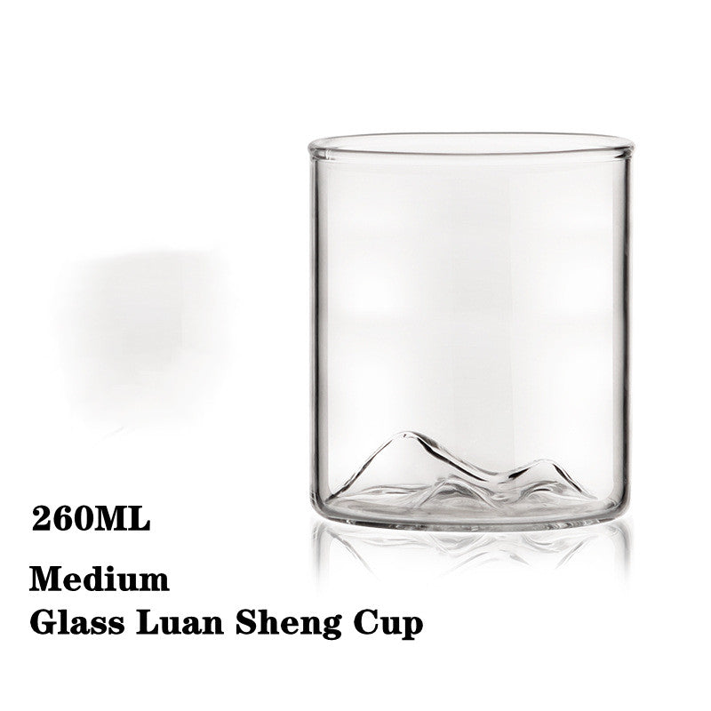 Thickened transparent glass